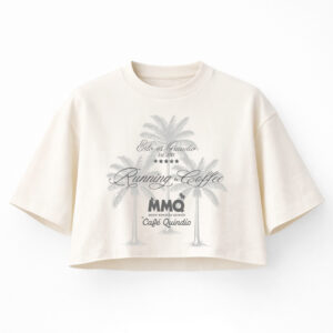 Crop Top de la palma de cera diseñado por Esto es Quindío en colaboración con MMQ By Café Quindío